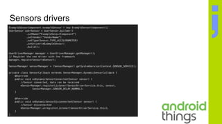 Sensors drivers
 