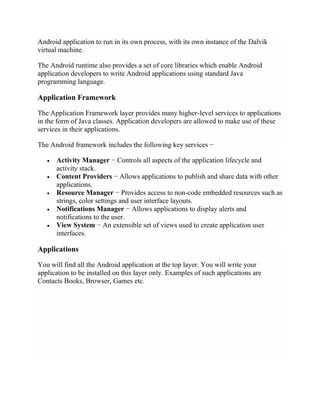 Android : Architecture & Components | PDF
