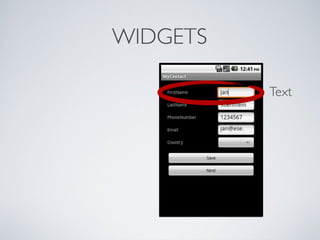 Android tutorial - Xtext slides
