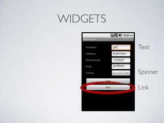 Android tutorial - Xtext slides