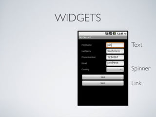 Android tutorial - Xtext slides