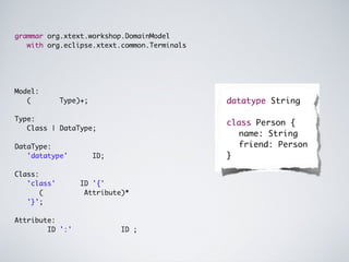 Android tutorial - Xtext slides