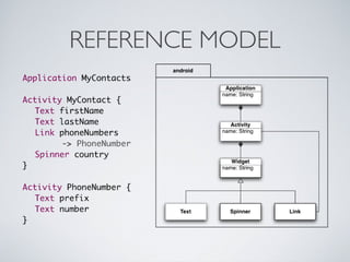 Android tutorial - Xtext slides