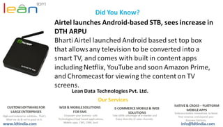 Airtel launches Android - based STB, sees increase in DTH ARPU