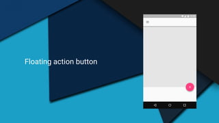 Floating action button
 