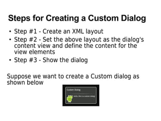 Android ui dialog | PDF