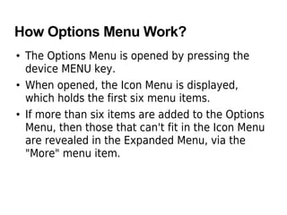 Android ui menu | PDF