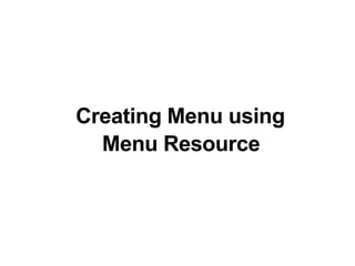 Android ui menu | PDF