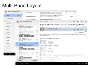 Multi-Pane Layout
 
