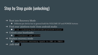 Android unlocking and rooting | PPTX