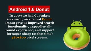 Evolution of Android Version and their Features | PPTX