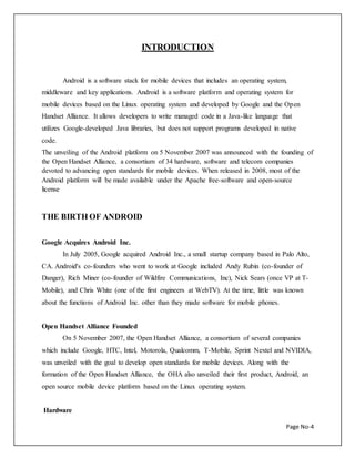 Android versions | DOCX