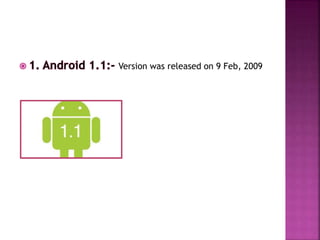 Android versions | PPTX