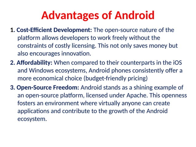 Android vs iOS comparison, Advantages and Disadvantages | PPTX