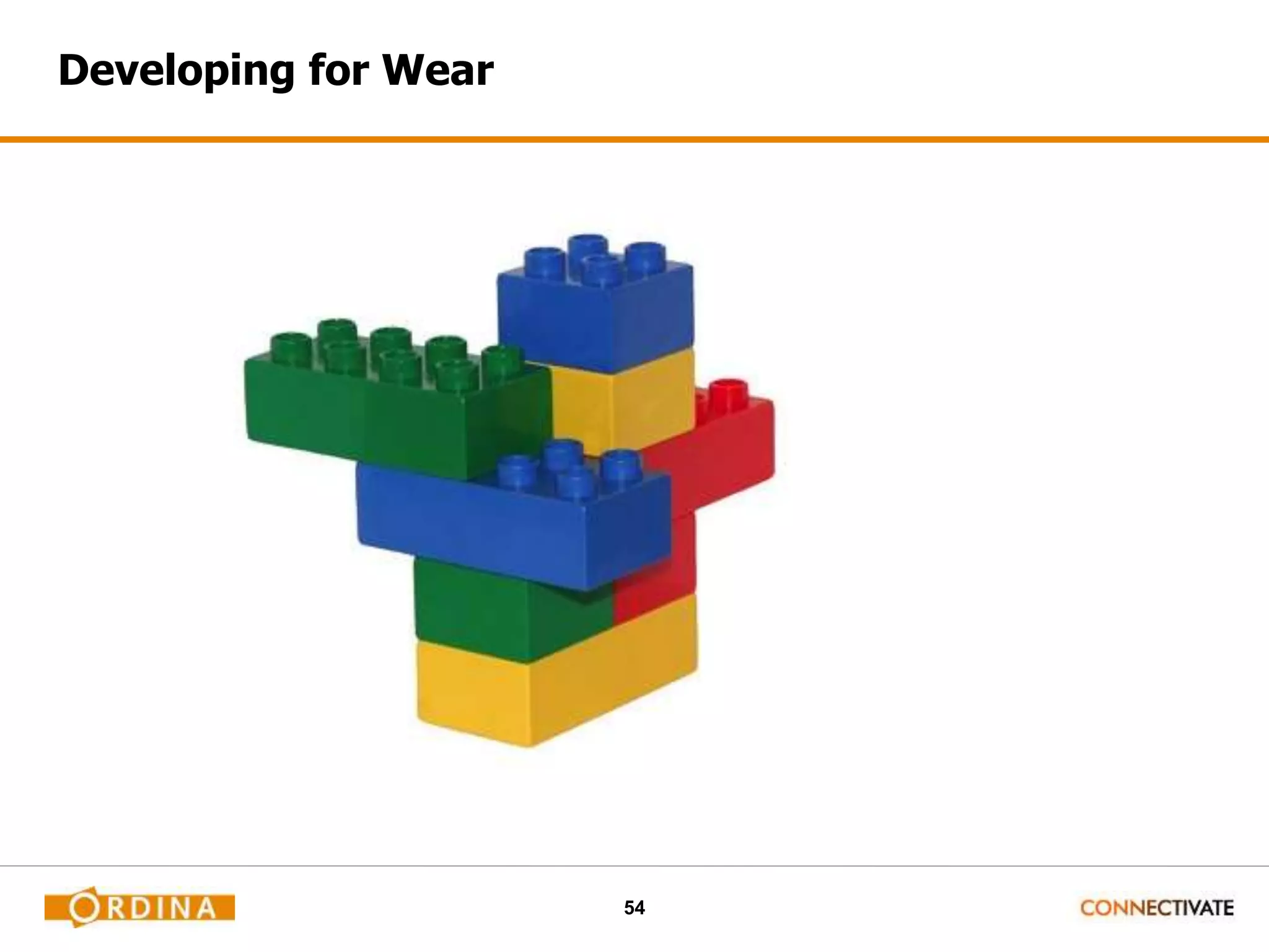 54
Developing for Wear
 