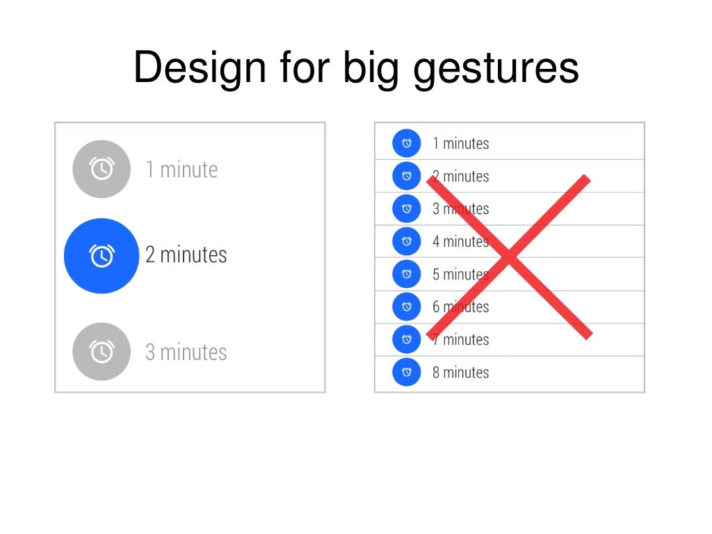android wear list
