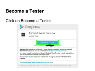 Become a Tester
Click on Become a Tester
 