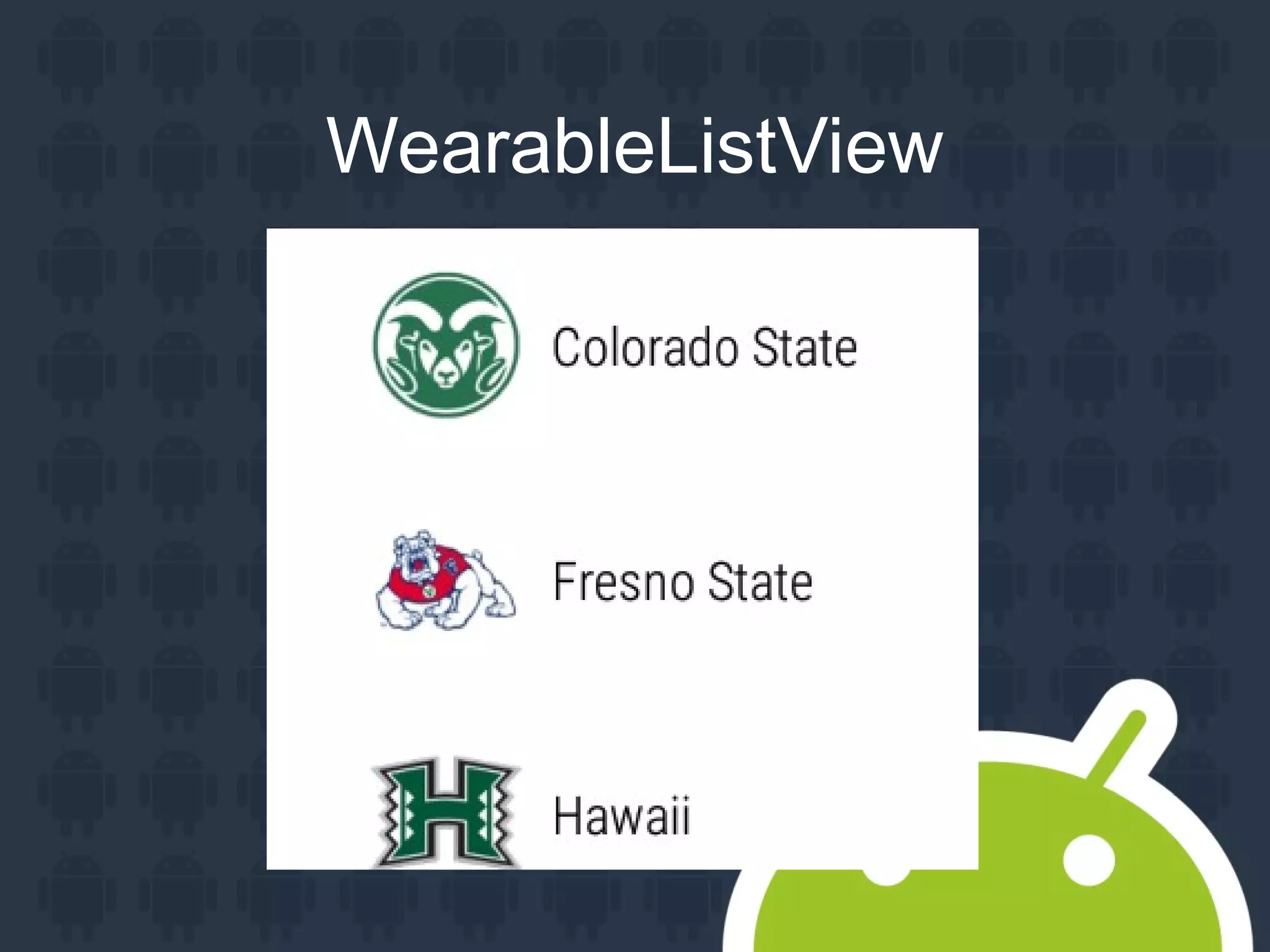 WearableListView
 