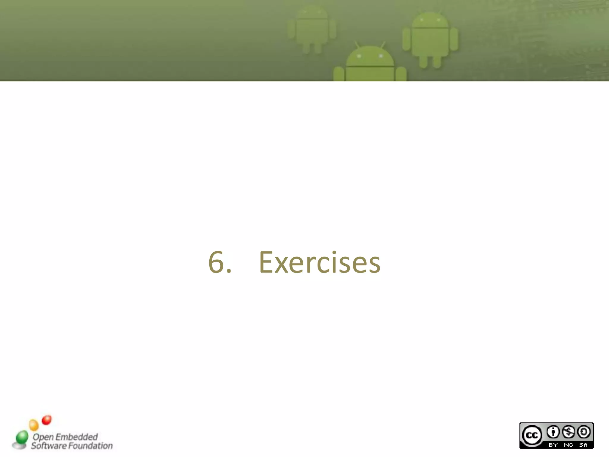 6. Exercises

 