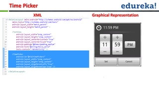 Time Picker
         XML   Graphical Representation
 