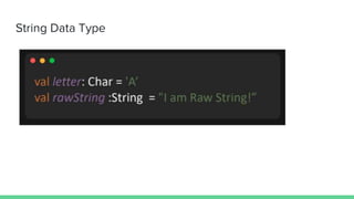 String Data Type
 