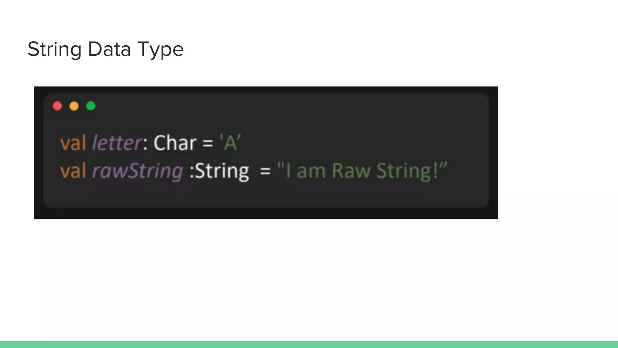 String Data Type 