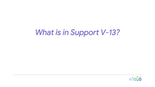 What is in Support V-13?
 