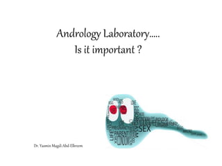 Andrology Laboratory…..
Is it important ?
Dr. Yasmin Magdi Abd-Elkreem
 