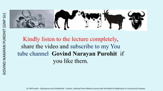 Kindly listen to the lecture completely,
share the video and subscribe to my You
tube channel Govind Narayan Purohit if
you like them.
GOVIND
NARAYAN
PUROHIT
(GNP
Sir)
Dr. GN Purohit – Educational and Confidential - Content collected from different sources Not Permitted for Replication or Commercial Purposes
 