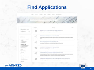 10
Find Applications
This is where the footer goes
 