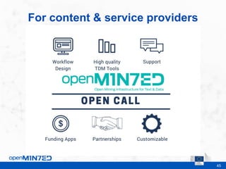 45
For content & service providers
This is where the footer goes
 