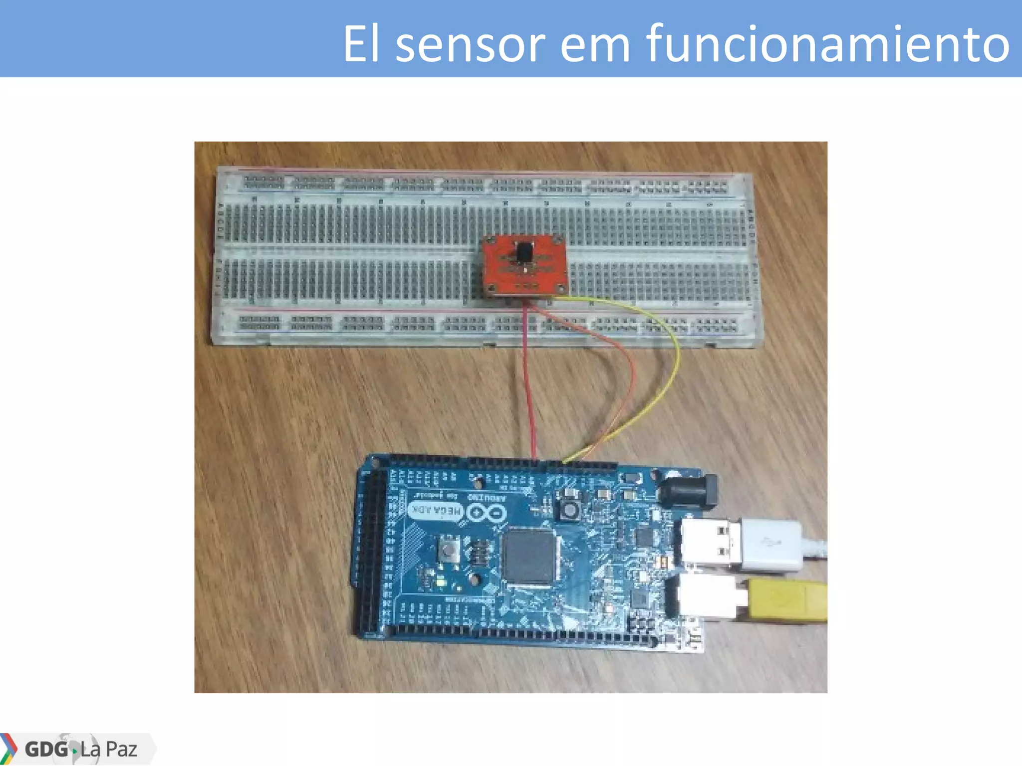 El sensor em funcionamiento
 