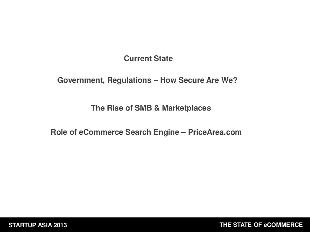 Current State Government, Regulations