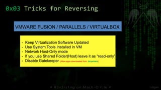 0x03 Tricks for Reversing
 