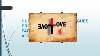 HUMAN AND ANGELIC TONGUES
PROPHECY
FAITH
= VERY GIFTED!
 