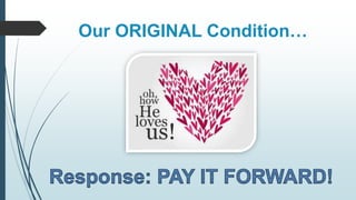 Our ORIGINAL Condition…
 