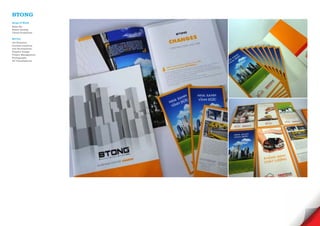 BTONG
Scope of Work
Sales Kit
Brand Identity
Visual Guidelines

Service
Art Direction
Content creations
and development
Graphic Design
Project Management
Photography
3D Visualisations
 
