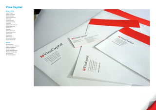 Vina Capital
Scope of Work
Logo Creative
Slogan Develope
Brand Identity
Visual Guidelines
Print Ads
Annual Report
Company Profile
Calendar
Interior Decorations
Project Sales Kit
Exhibitions
Website
Public Relations
Press/ Press Tour
Advertorial
Conference
Exhibitions
Ground Breaking
Grand Openning

Service
Art Direction
Brand Identity creations
and development
Graphic Design
Project Management
Website Design and
development
3D Visualisations
 