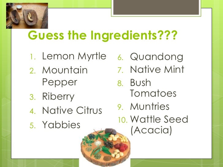 Indigenous Australian Ingredients and Vegetarian