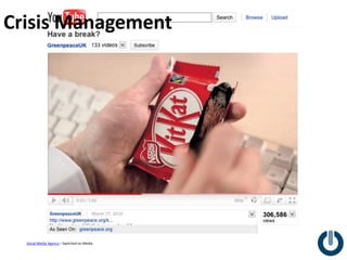 Crisis Management




  Social Media Agency – Switched on Media
 