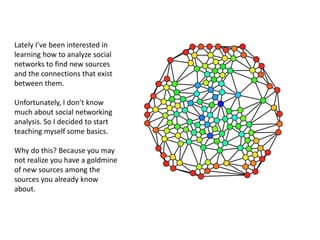 Facebook Recomendation Algorithm Network Visualization Visualizing My Facebook Networks | PPTX