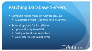Exadata Patching Demystified | PDF