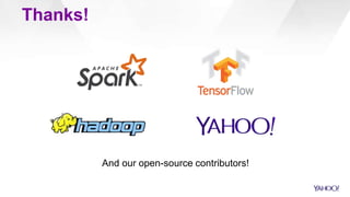 TensorFlowOnSpark Scalable TensorFlow Learning on Spark Clusters