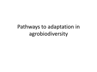 Andy  Jarvis Are Protected Areas Enough To Conserve Biodiversity In 2050    G B I F  Science  Symposium  Oct 2009