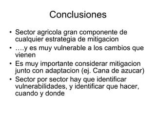 Andy  J    Cambio Climático En Agricultura  A C O D A L  Julio 2009