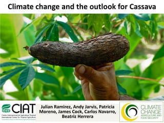 Climate change and the outlook for Cassava




        Julian Ramirez, Andy Jarvis, Patricia
        Moreno, James Cock, Carlos Navarro,
                  Beatriz Herrera
 