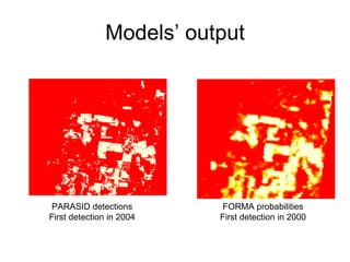 Andy  Jarvis and Louis Reymondin - PARASID  Near Real Time Monitoring Of Deforestation Using A Neural  Aug 2009
