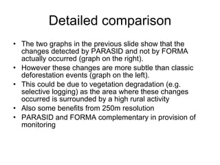 Andy  Jarvis and Louis Reymondin - PARASID  Near Real Time Monitoring Of Deforestation Using A Neural  Aug 2009