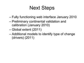 Andy Jarvis - Parasid Near Real Time Monitoring Of Habitat Change Using A Neural Network And Modis Data Ideam Sept 2009