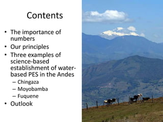 Andy J   Payment For Ecosystem Services (Pes) And Numbers For Negotiation Cocoon Sept 2009